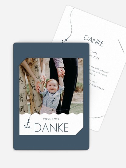 Dankeskarte Taufe Hoffnung