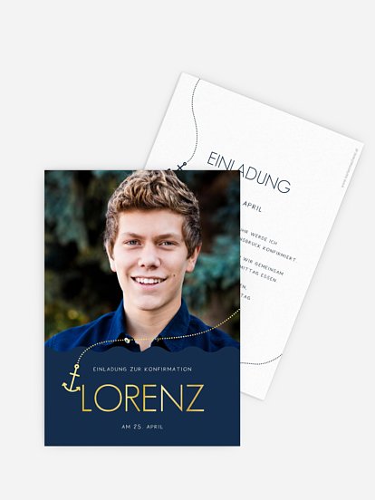 Konfirmationseinladung Hoffnung