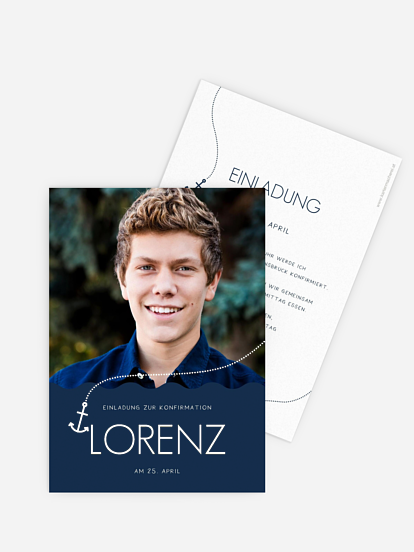 Konfirmationseinladung Hoffnung