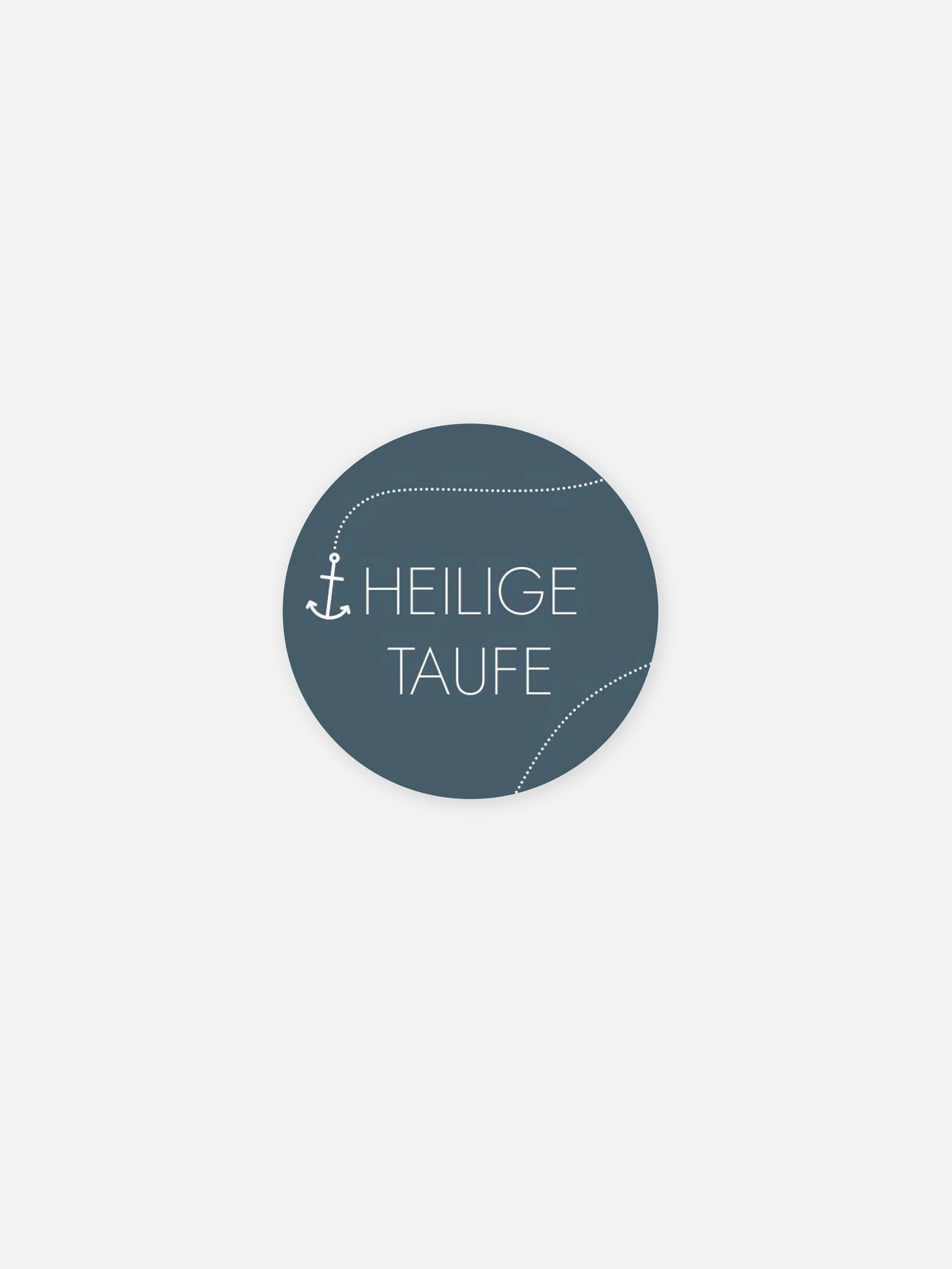 Aufkleber Taufe Hoffnung