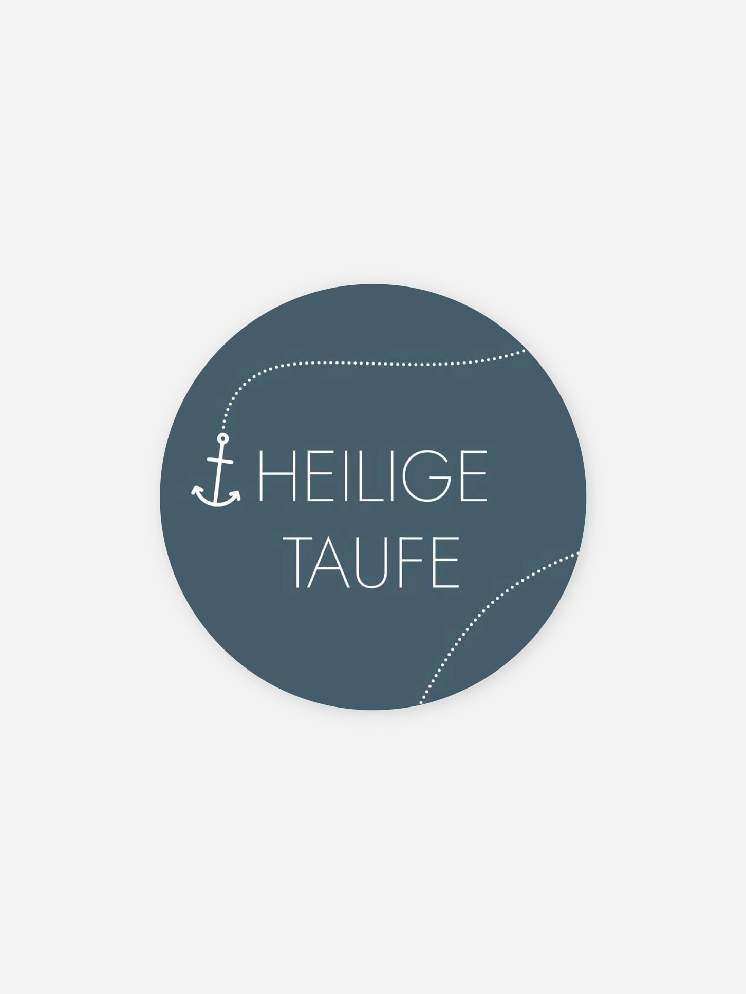 Aufkleber Taufe Hoffnung