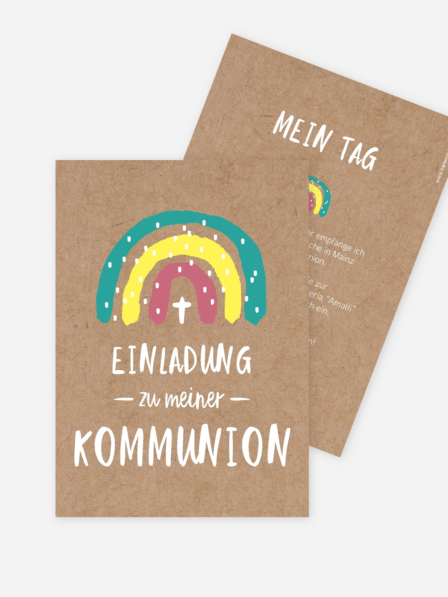 Kommunionseinladung Goldregen