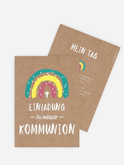 Kommunionseinladung Goldregen
