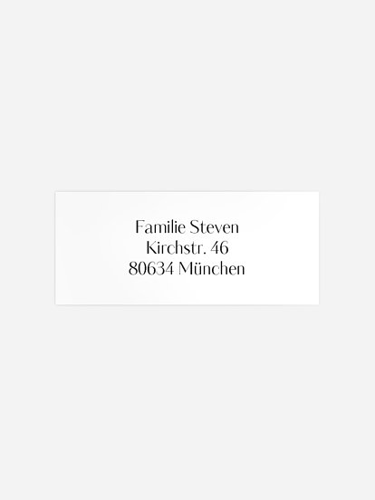 Absenderaufkleber Taufe Greatest Gift