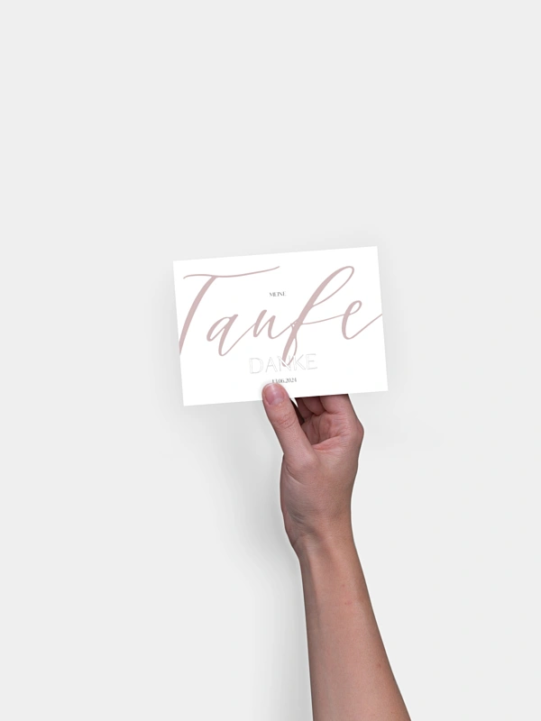 Dankeskarte Taufe Greatest Gift