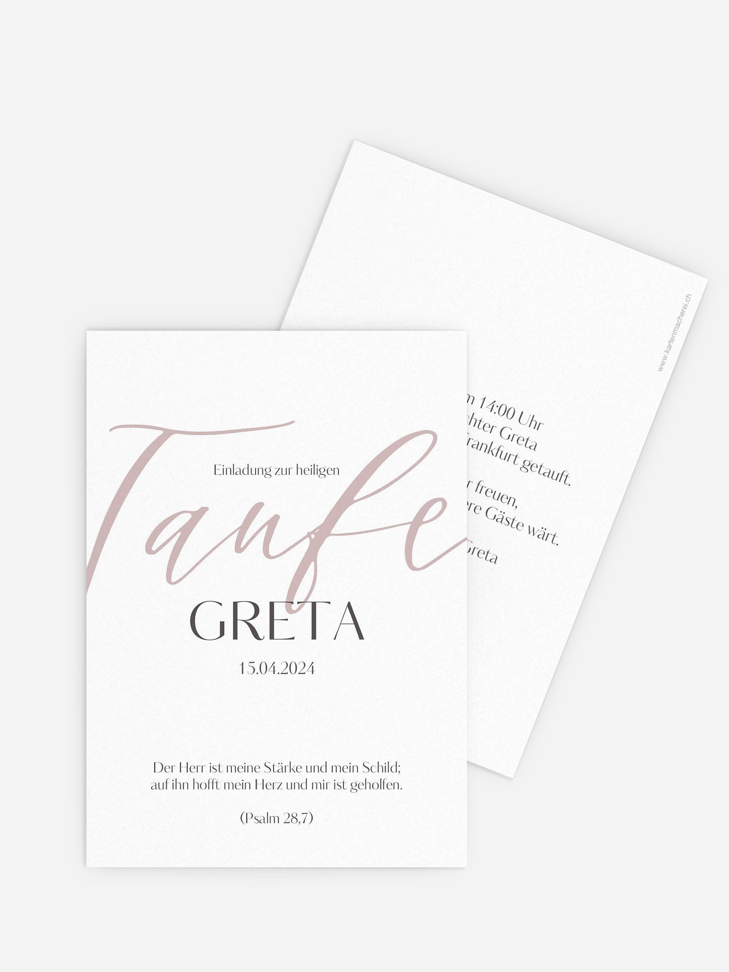 Taufeinladung Greatest Gift