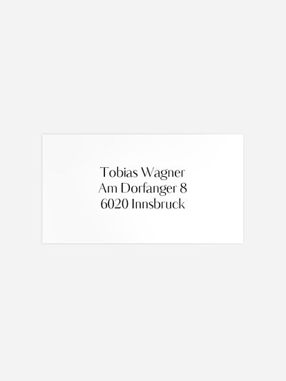 Empfängeraufkleber Taufe Greatest Gift