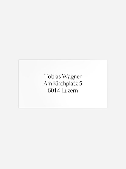 Empfängeraufkleber Taufe Greatest Gift