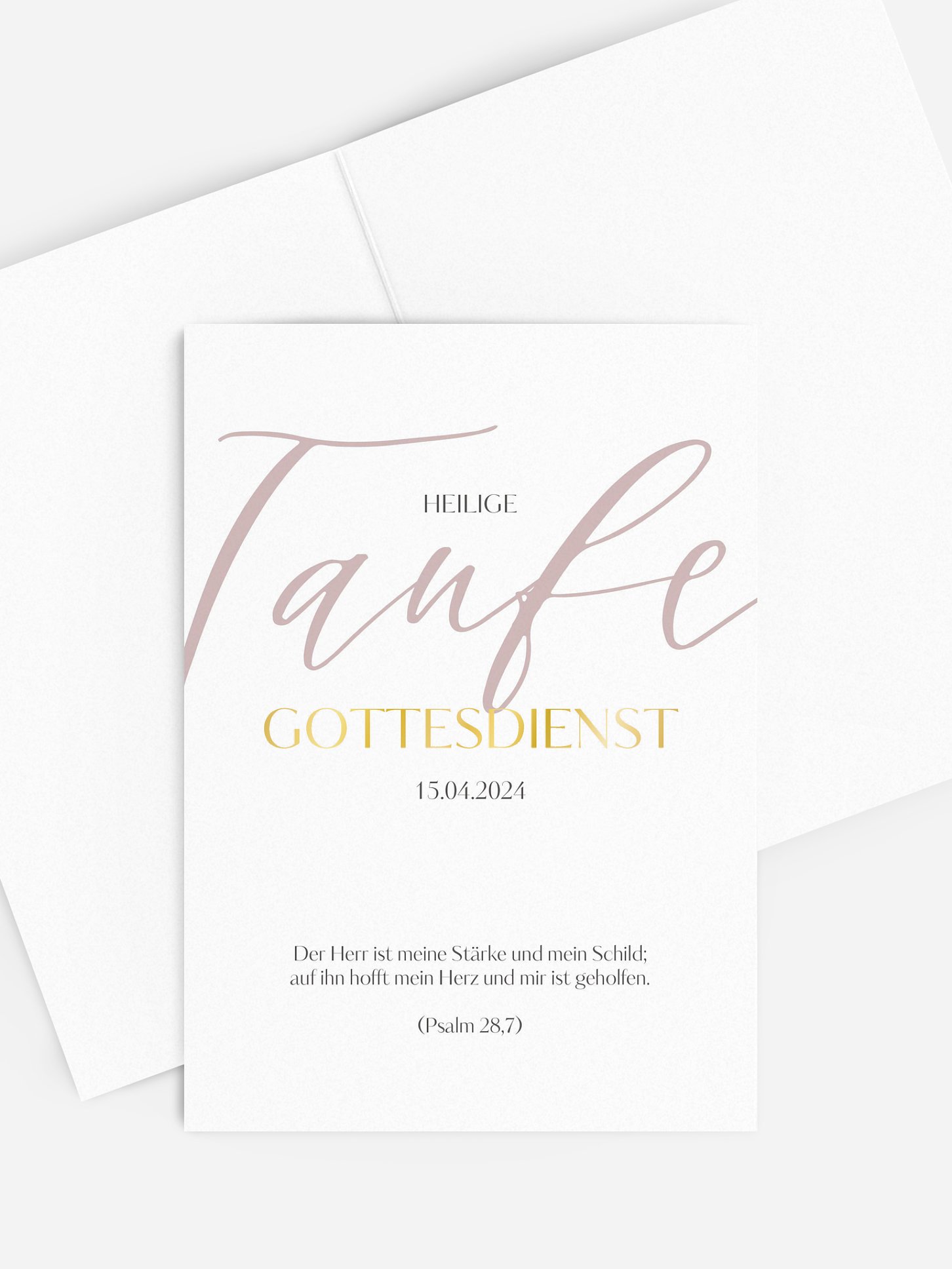 Kirchenheft Taufe Greatest Gift