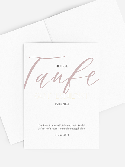 Kirchenheft Taufe Greatest Gift