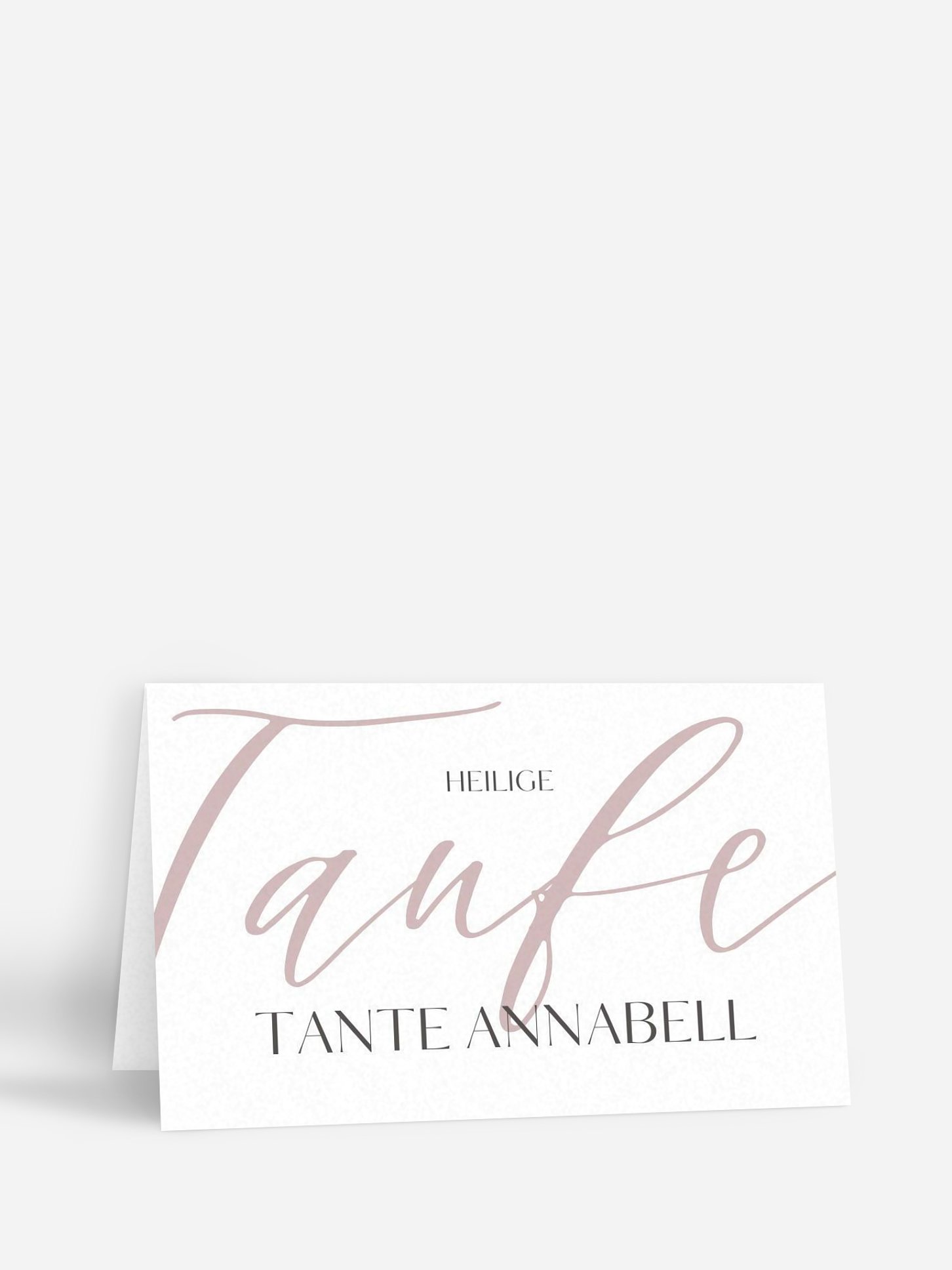 Tischkarte Taufe Greatest Gift