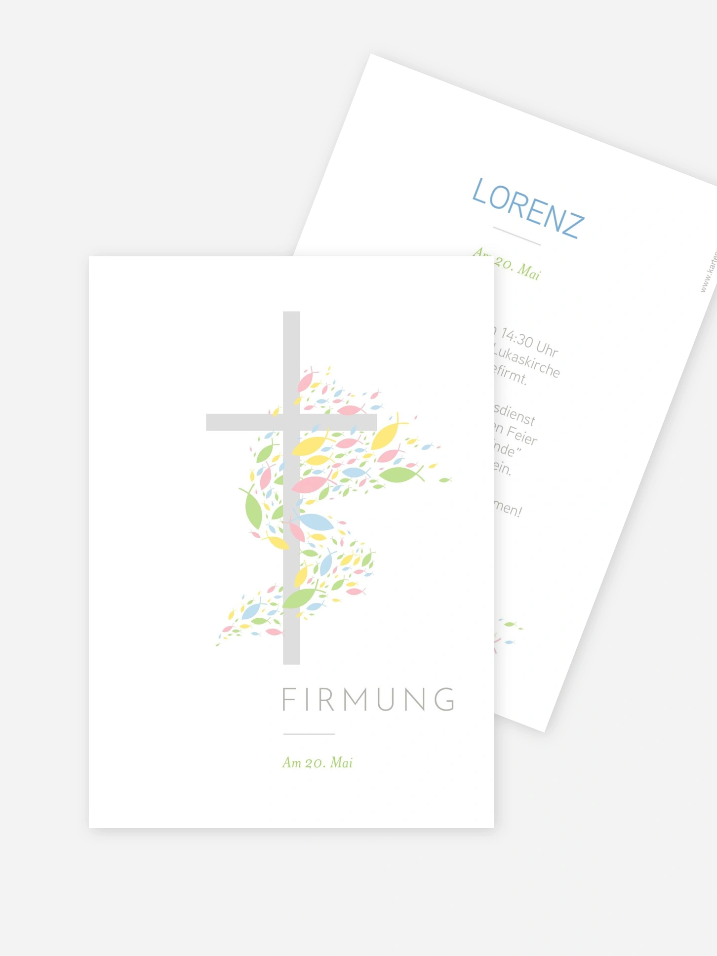Einladung Firmung Glücksschwarm