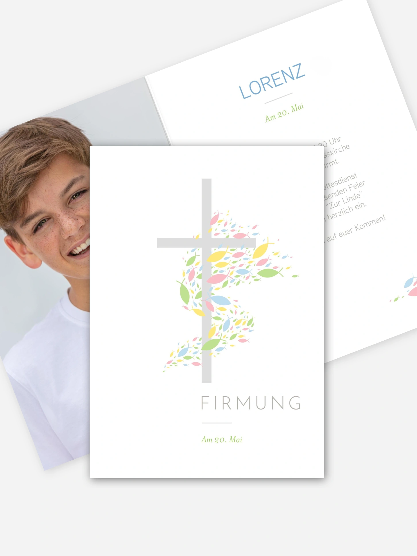 Einladung Firmung Glücksschwarm