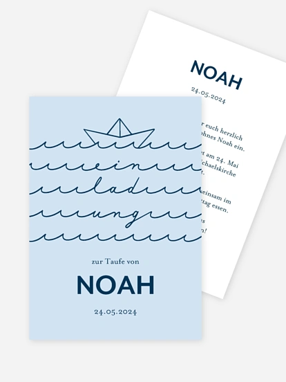 Taufeinladung Kleiner Matrose