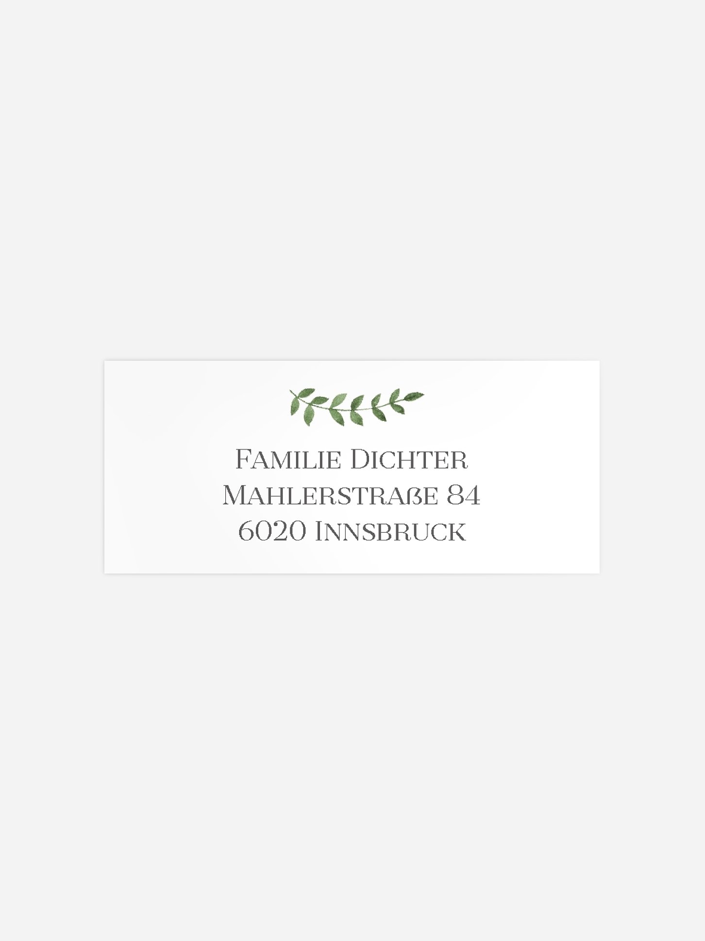 Absenderaufkleber Taufe Gräserrauschen