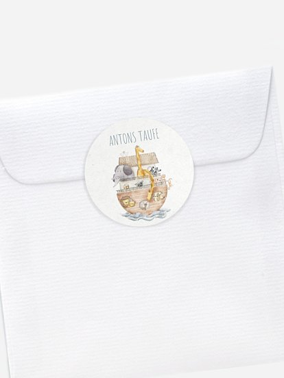 Aufkleber Kommunion Konfirmation Arche