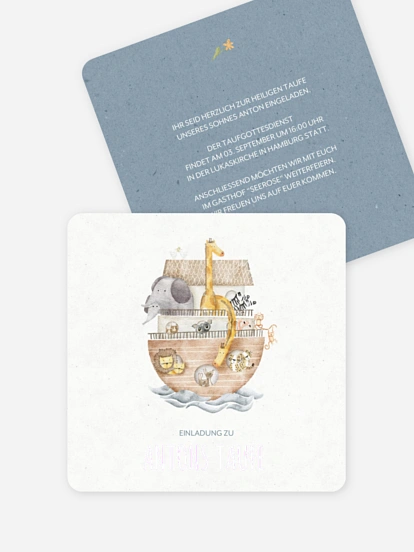 Taufeinladung Arche