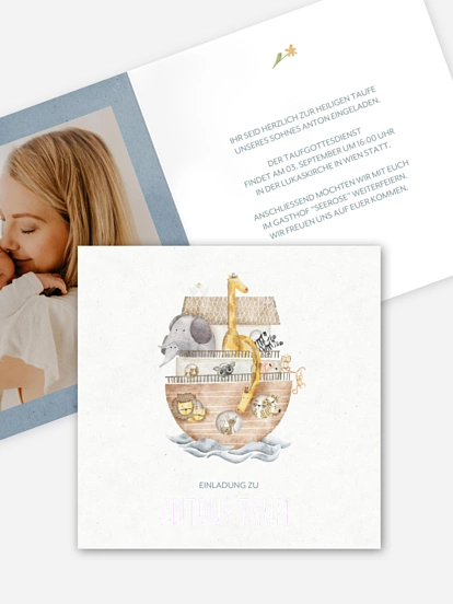 Taufeinladung Arche