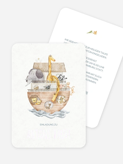 Taufeinladung Arche
