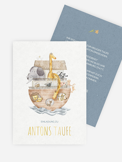 Taufeinladung Arche