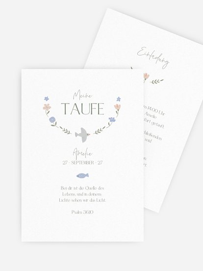 Taufeinladung Blessing