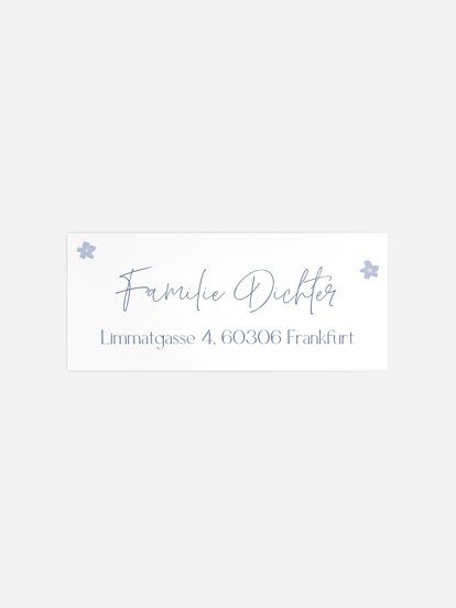 Absenderaufkleber Taufe Divine Love