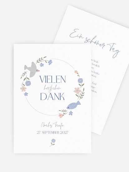 Dankeskarte Taufe Divine Love