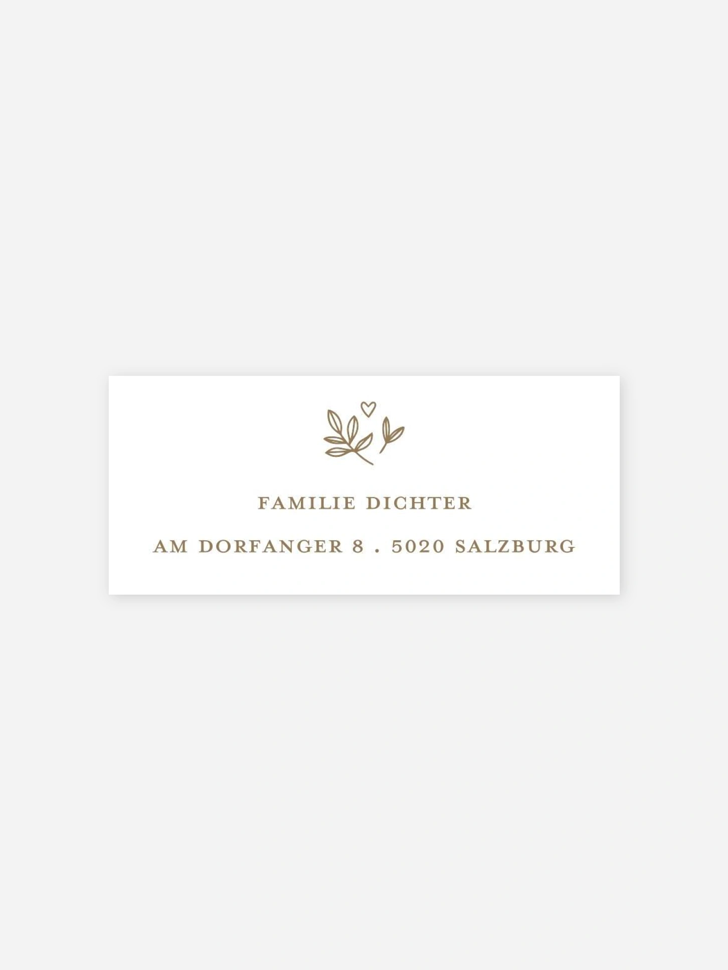 Absenderaufkleber Taufe Dove's Blessing Kraftpapier
