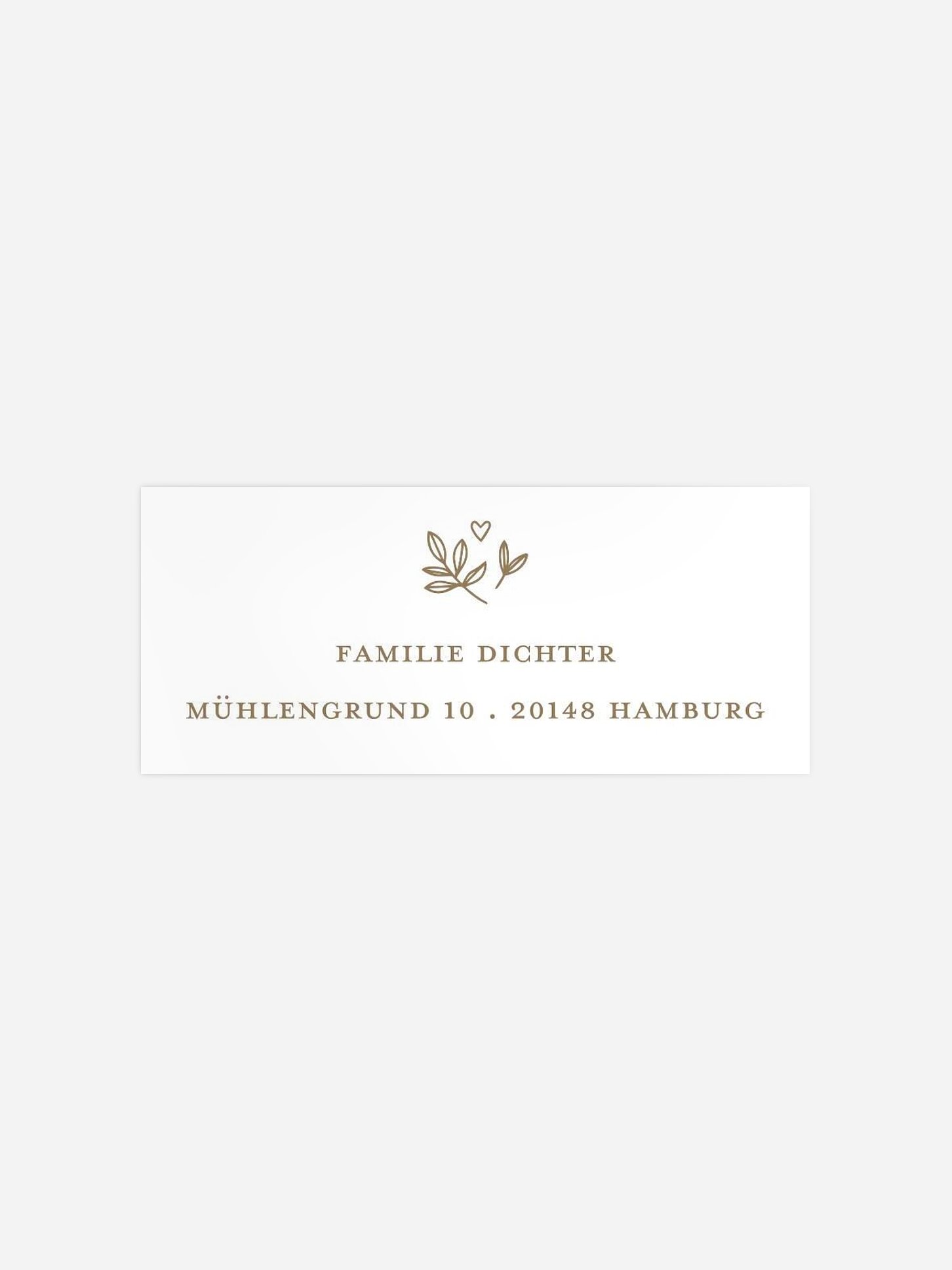 Absenderaufkleber Taufe Dove's Blessing Kraftpapier