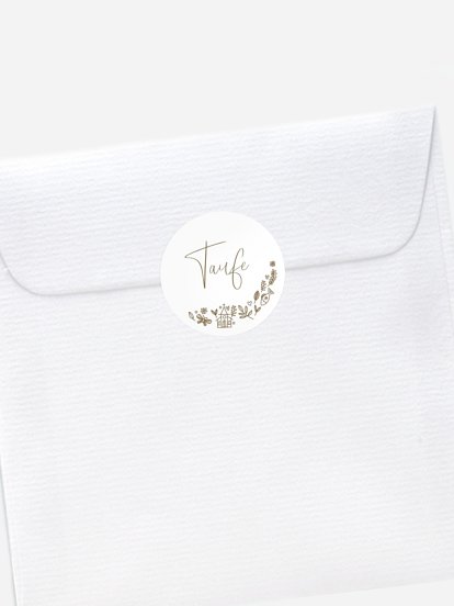 Aufkleber Kommunion Konfirmation Dove's Blessing Kraftpapier