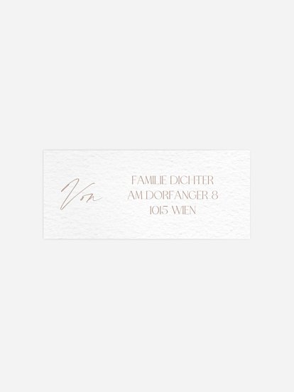 Absenderaufkleber Taufe Dove's Grace