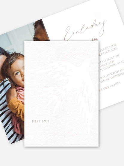 Taufeinladung Dove's Grace