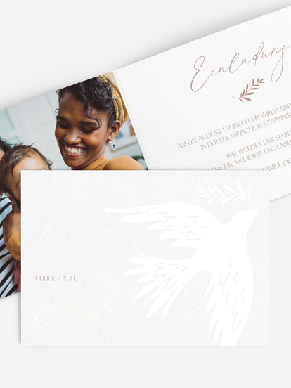 Taufeinladung Dove's Grace