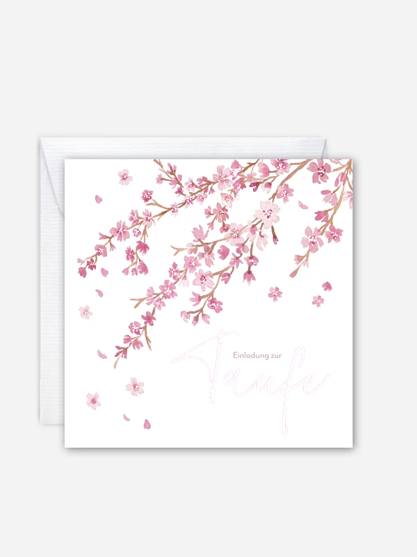 Taufeinladung Sakura