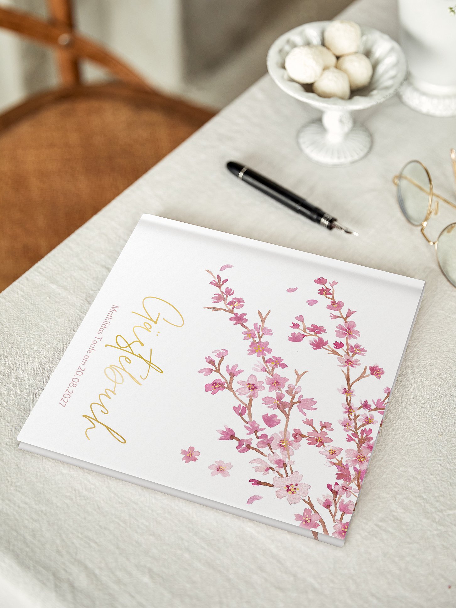 Gästebuch zur Taufe Sakura
