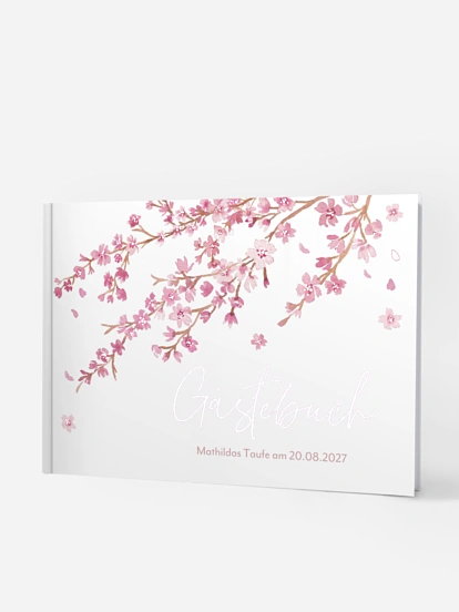 Gästebuch zur Taufe Sakura