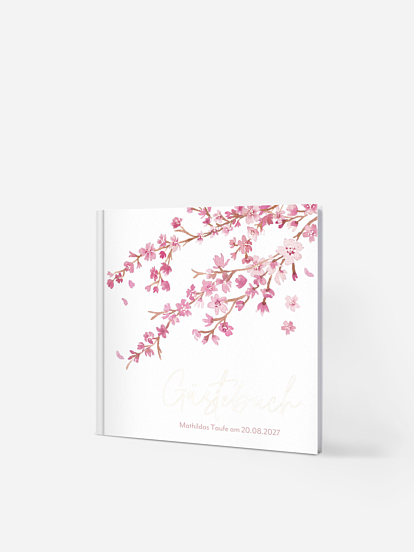 Gästebuch zur Taufe Sakura