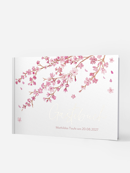 Gästebuch zur Taufe Sakura