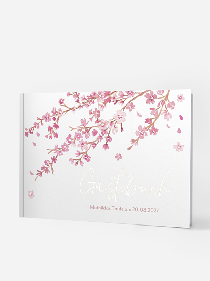 Gästebuch zur Taufe Sakura