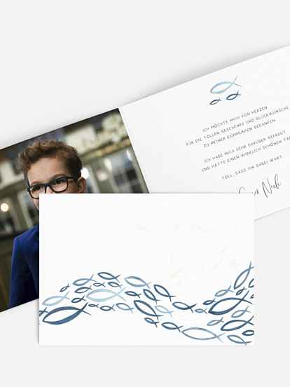 Danksagung Kommunion Ichtys