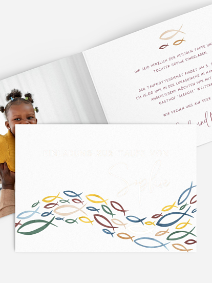 Taufeinladung Ichtys