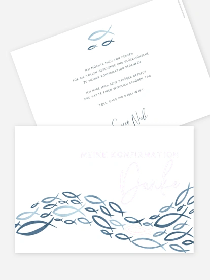 Danksagung Konfirmation Ichtys