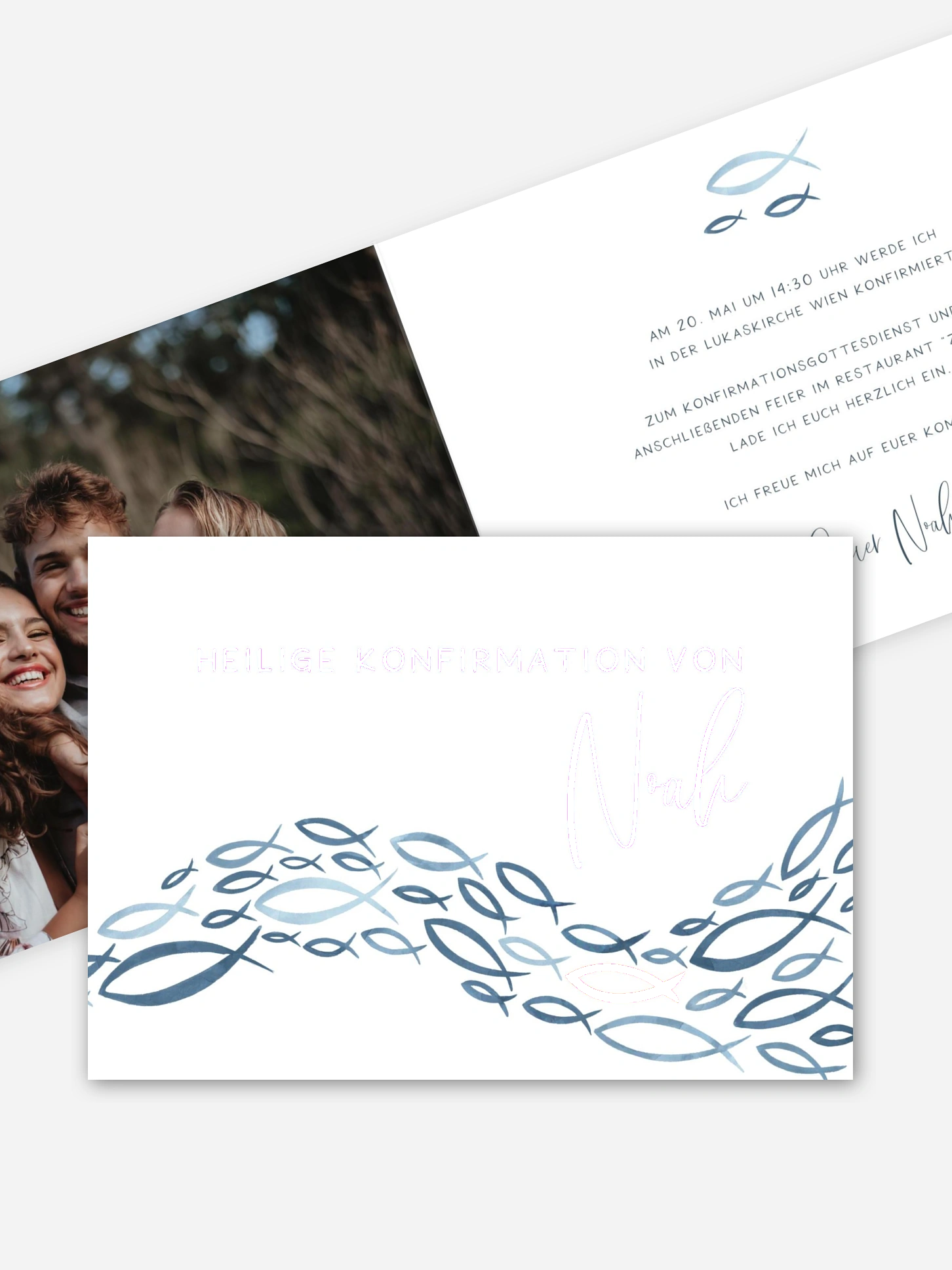 Konfirmationseinladung Ichtys