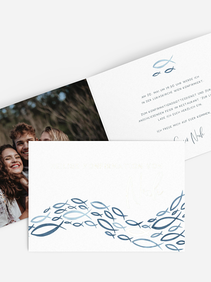 Konfirmationseinladung Ichtys