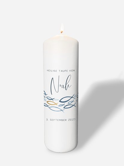 Taufkerze Ichtys