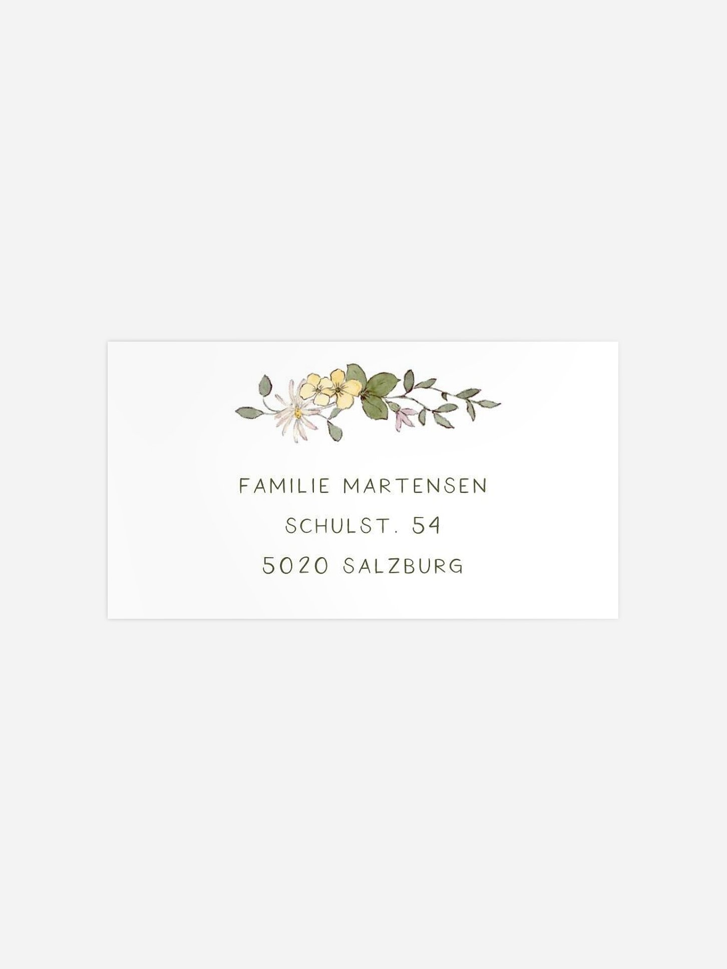 Empfängeraufkleber Taufe Little Dove