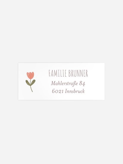 Absenderaufkleber Taufe Blush Blessings