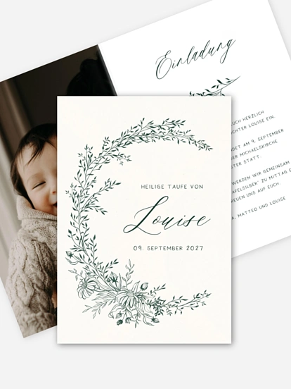 Taufeinladung Frühlingsbeginn