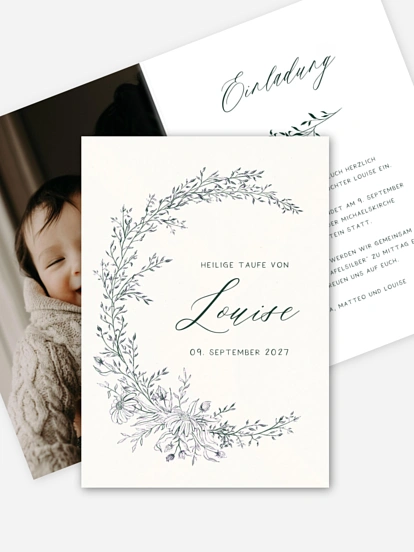 Taufeinladung Frühlingsbeginn