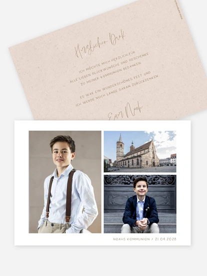 Danksagung Kommunion Holy Blessing